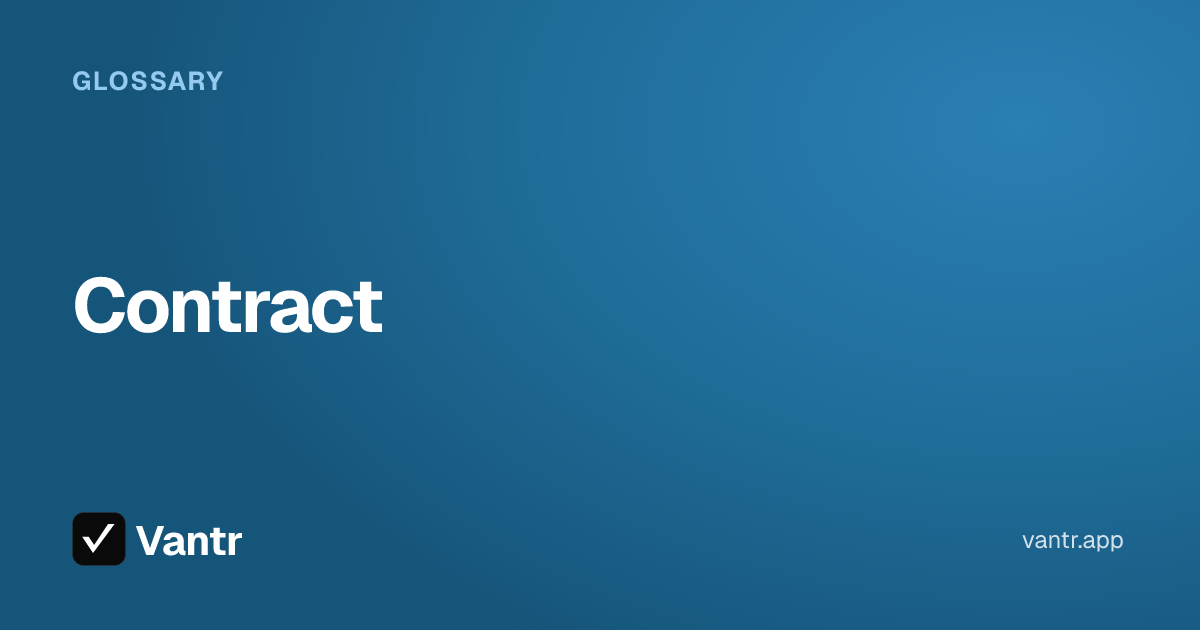 Contract, a Vantr guide